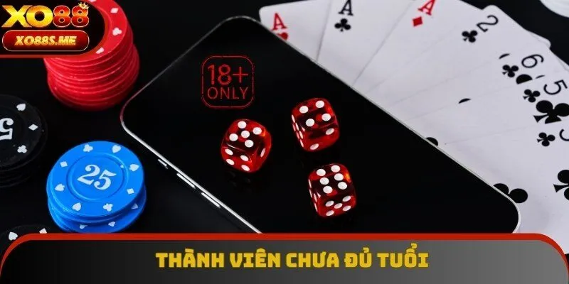 Thành viên chưa đủ tuổi không thuộc trách nhiệm của nhà cái